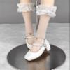 1/4 BJD Doll Shoes Carefully Crafted Fashionable Shoes Suitable for 18 inch BJD SD Doll Gifts for Doll Lovers (Brilliant White) view 2
