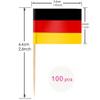 100 Pcs Germany Flag German Toothpick Flags, Cocktail Picks Mini Stick Cupcake Toppers Country Picks Party Decoration Celebration Cocktail Food Bar Cake Flags view 2