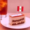 100 Pcs Peru Flag Peruvian Toothpick Flags, Cocktail Picks Mini Stick Cupcake Toppers Country Picks Party Decoration Celebration Cocktail Food Bar Cake Flags  view 3