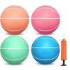 6 Inch PVC Mini Basketball for Indoor Hoops, 6" Rubber Small Toddler Basketball for Over Door Hoop, Little Pool Basketballs for Kids, Outdoor Sand Beach Toy Ball Stocking Stuffer(4 PCS with Air Pump) view 1