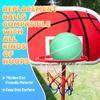 6 Inch PVC Mini Basketball for Indoor Hoops, 6" Rubber Small Toddler Basketball for Over Door Hoop, Little Pool Basketballs for Kids, Outdoor Sand Beach Toy Ball Stocking Stuffer(4 PCS with Air Pump) view 2