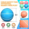 6 Inch PVC Mini Basketball for Indoor Hoops, 6" Rubber Small Toddler Basketball for Over Door Hoop, Little Pool Basketballs for Kids, Outdoor Sand Beach Toy Ball Stocking Stuffer(4 PCS with Air Pump) view 4
