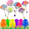 CPSYUB Easter Basket Stuffers Toys for Kids: Prefilled Easter Eggs Stuffers with Parachute Toys for Kids - Easter Egg Fillers Ideas Gifts Outdoor Games for 4 6 8 10 12 Year Old Boys Girls (6 Pack) view 1