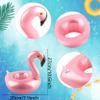 36 Pack Inflatable Flamingo Drink Holder Rose Gold Blow Up Flamingo Drink Floats Hot Tub Drinking Cup Coasters for Summer Swim Pool Party view 2