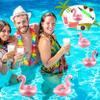 36 Pack Inflatable Flamingo Drink Holder Rose Gold Blow Up Flamingo Drink Floats Hot Tub Drinking Cup Coasters for Summer Swim Pool Party view 4
