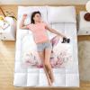 Extra Large Resuable Changing Pad Covers Soft Absorbent Bed Wetting Pads Leakproof Quick Drying Pee Mats for Infant Toddler 52x34in Bunny Rabbit Ears Floral Leaves Easter view 3
