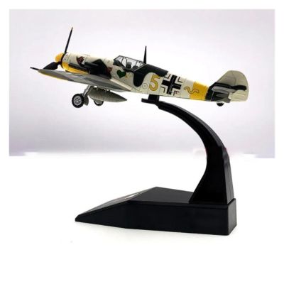 LIUSANGLIU Scale Aircraft 1:72 for German Air Fighter BF-109 Aircraft Model Alloy Airplane Model Finished Model Decoration Office Suitable for Display
