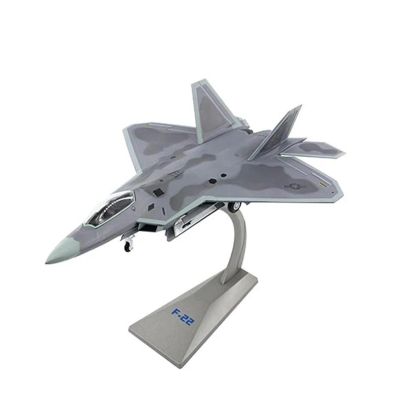 LIUSANGLIU Scale Aircraft 1/72 for F-22 US Air Force Aircraft F22 Raptor Alloy Fighter Model Military Plane Model Decoration Office Suitable for Display