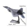 LIUSANGLIU Scale Aircraft 1/72 for F-22 US Air Force Aircraft F22 Raptor Alloy Fighter Model Military Plane Model Decoration Office Suitable for Display view 2
