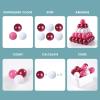 GUESVOT Play Ball Pit Balls for Kids, Plastic 2.2 Inch Balls, 100 Pack, Bright Colors, Phthalate and BPA Free, Includes a Reusable Storage Bag with ZipperRed Mix view 4