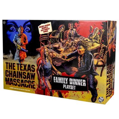 Trick Or Treat Studios The Texas Chainisaw Massacre (1974) Dinner Scene 5 Inch Figure Playset