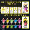 CroBlissful 30 Sets Mini Jesus Figurines Bulk Glow in The Dark with Let Your Light Shine Cards Jesus Figures Toys for Christian Sunday School Religious Gifts Easter Egg Stuffers(Open Your Arms) view 2