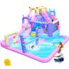 Easyair Inflatable Bounce House Water Slide Combo, Blow Up Water Slides for Backyard, Kids Jumper with Climbing Wall, Basketball Hoop, Splash Pool with Blower view 1