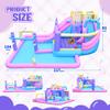 Easyair Inflatable Bounce House Water Slide Combo, Blow Up Water Slides for Backyard, Kids Jumper with Climbing Wall, Basketball Hoop, Splash Pool with Blower view 3
