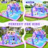 Easyair Inflatable Bounce House Water Slide Combo, Blow Up Water Slides for Backyard, Kids Jumper with Climbing Wall, Basketball Hoop, Splash Pool with Blower view 4