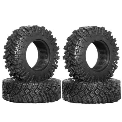 4pcs 98mm Soft Rubber Tire Wheels 1/10 Scale RC Crawler Cars Compatible with Pro