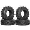 4pcs 98mm Soft Rubber Tire Wheels 1/10 Scale RC Crawler Cars Compatible with Pro view 1