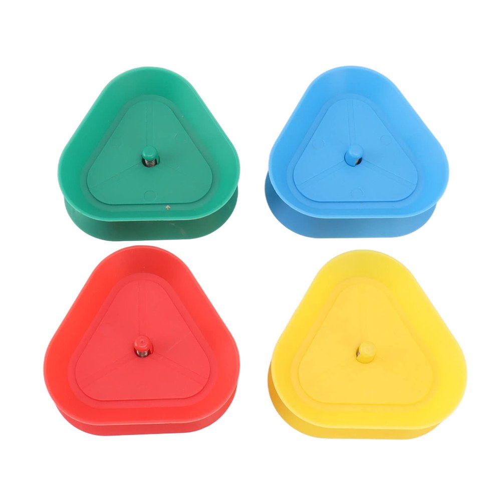 4pcs Playing Card Holder,Kids Card Holder,Card Holder for Playing Cards,Plastic Triangle Shaped Spring Design Hands Liberate Poker Card Holder for Poker Games and Cartoon Card