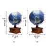 Geographic Globes Illumination Globe With Wooden Drawer Stand Globes Hd Embossed World Globe Touch Night Light Desktop Geographic Globes Fun view 2