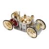 BrickCraftWorks Metal Steam-Powered Car Model, Hot Air Stirling Steam Engine Model, Educational Mechanical Vehicle Artwork view 3