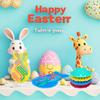 4 Pcs Easter Bunny Sensory Activity Board Toys Double-Side Silicone Fidget Toy for Kids Boys Girls Calming for Anxiety Easter Basket Stuffers Eggs Fillers Party Favors Gifts view 4