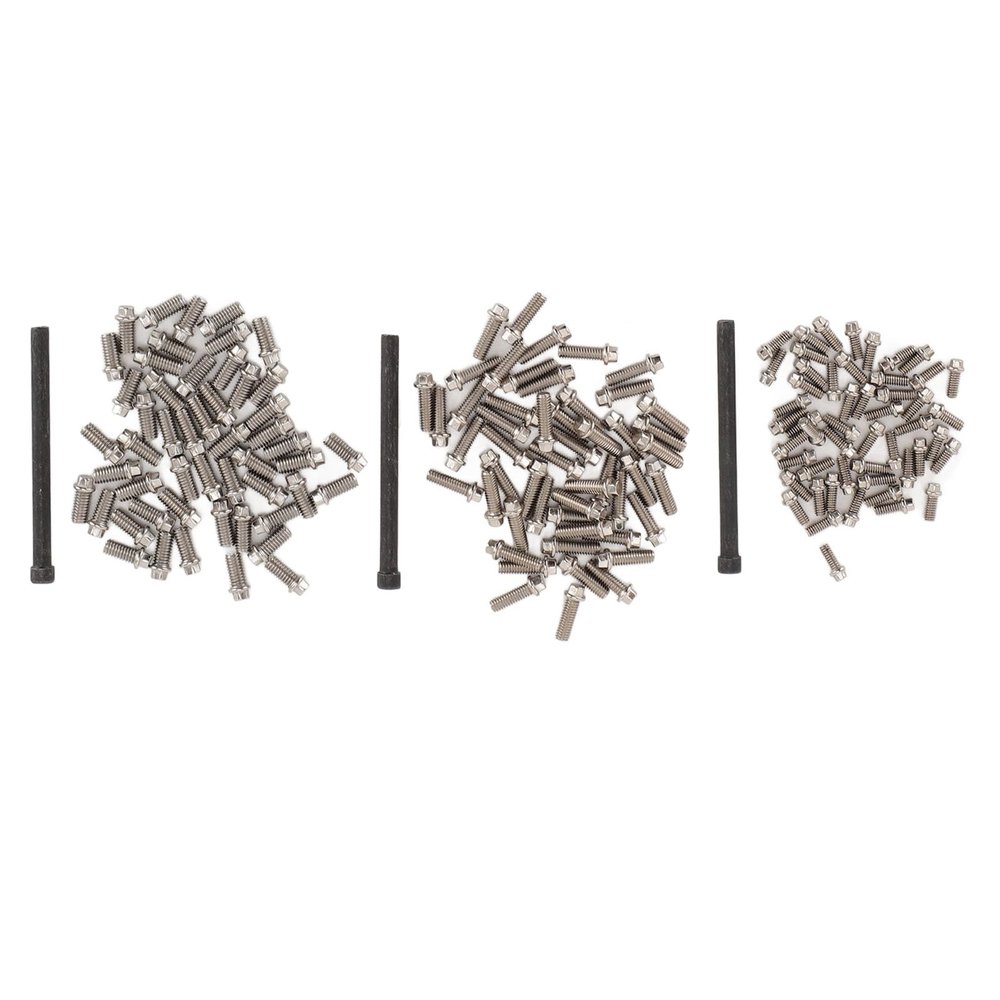 150pcs RC Wheel Hub Screw Kit, Stainless Steel M2 M2.5 M3 with Wrench, Spare Parts for 1/8 1/10 1/12 1/16 RC Car