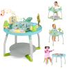 HONEY JOY Baby Activity Center, 5 in 1 Infant Jumper & Standing Play Table w/ 360 Rotary Seat, 6 Toys, 3 Adjustable Heights, Lights, Music & Sounds, Activity Center for Babies 6-36 Months (Blue) view 1