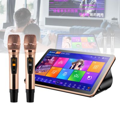 JTYMZYY All in One Karaoke Machine, Karaoke Machines with Lyrics Display Screen, Touch Screen Phone Remote & App Control Karaoke Machine with Wireless Mic, KTV Singing Karaoke Player,3TB