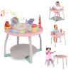 HONEY JOY Baby Activity Center, 5 in 1 Infant Jumper & Standing Play Table w/ 360 Rotary Seat, 6 Toys, 3 Adjustable Heights, Lights, Music & Sounds, Activity Center for Babies 6-36 Months (Pink) view 1