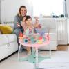 HONEY JOY Baby Activity Center, 5 in 1 Infant Jumper & Standing Play Table w/ 360 Rotary Seat, 6 Toys, 3 Adjustable Heights, Lights, Music & Sounds, Activity Center for Babies 6-36 Months (Pink) view 2