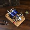 BrickCraftWorks Alpha-Type Twin-Cylinder Twin-Piston Hot Air Stirling Engine Engine Model, Steam Engine Model Creative Gift view 2