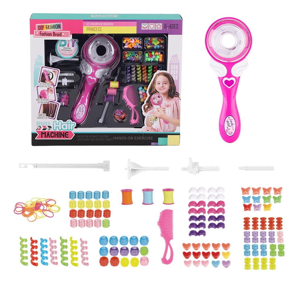 Automatic Hair Braider for Kids, Electric Hair Braiding Machine, DIY Hair Decorations Styling Tools Kit,Braid Hair Braiding Tool for Little Girls (Large box)