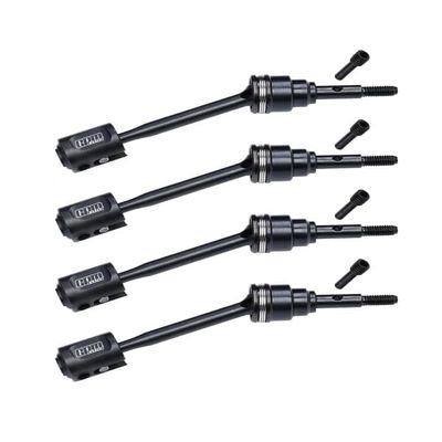 4140 Carbon Steel Front and Rear Cvd Driveshafts with Drive Cups for Traxxas 1/16 Mini Maxx 4WD RTR Brushless Monster Truck 107154-1 Upgrades
