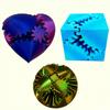 3 Pcs Gearball Fidget Toy, Gearsphere - The Steampunk Whirling Wonder Fidget Gear Ball, RotatingTwisted Heart Sensory Toys for Stress Relief, Desk Fidget for Adults Office, ADHD Anxiety view 1