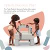 PLAYSMOL Tide Water & Sensory Table, 3-in-1 Play Sand Table with Lid, Toddlers & Kids Indoor Outdoor Activity Water Station, Ages 3+ view 2