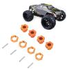 4PCS 17mm Hex Wheel Hub Adapter Aluminum Alloy Orange Hex Drive Hub Adapter for ZD Racing 9116 08427 1/8 RC Car view 4