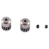 2Pcs Motor Gear Pinion Gear 16392 for MJX 16207 16208 16209 16210 H16 H16H H16E H16P 1/16 RC Car Spare Parts view 1