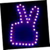Beatifufu 1set Car Led Gesture Light Interactive Multi-Function Tail Signal Lamp for Vehicles USB Powered Hand Automotive Decor for Cars Suvs Trucks view 1