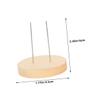 Anneome 6pcs Wooden Doll Display Stand Natural Base for Crochet Dolls Stable Support for Displaying Handmade Craftsmanship for Showcasing Collectibles and Puppets view 2