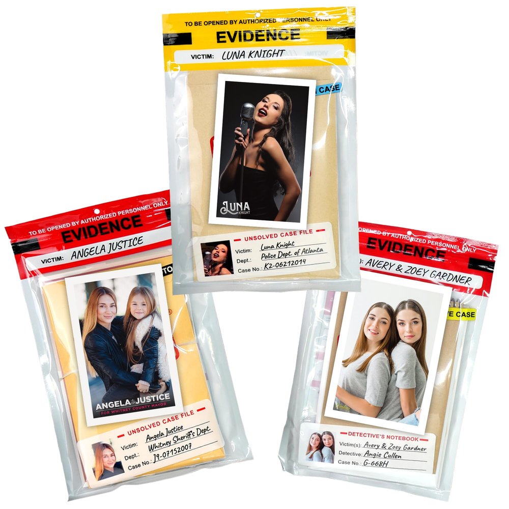 Unsolved Case Files - 3 Case Bundle Avery Gardner, Luna Knight, and Angela Justice Cases