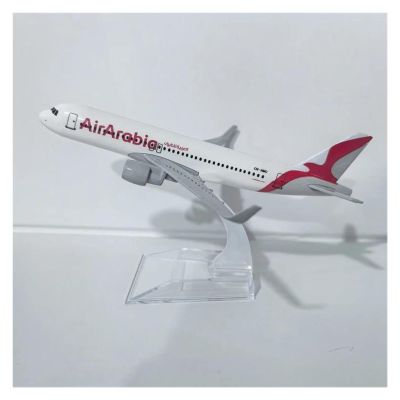 Scale Aircraft 16cm 1/400 for Air Arabia Airbus 320 Airplane Model Diecast Metal Plane Model Passenger Aircraft Model Suitable for Display