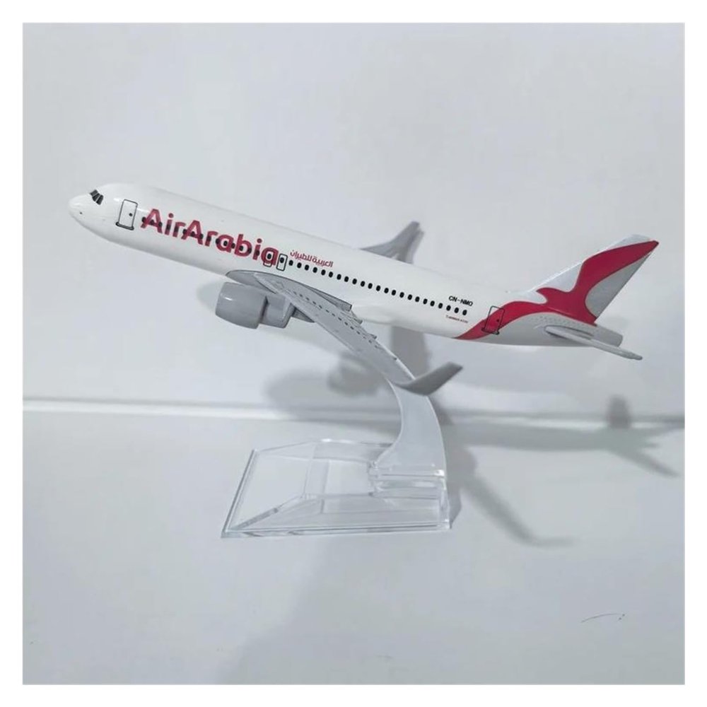 Scale Aircraft 16cm 1/400 for Air Arabia Airbus 320 Airplane Model Diecast Metal Plane Model Passenger Aircraft Model Suitable for Display