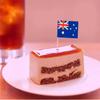 100 Pcs Australia Flag Australian Toothpick Flags, Cocktail Picks Mini Stick Cupcake Toppers Country Picks Party Decoration Celebration Cocktail Food Bar Cake Flags view 3