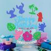 10pcs Glitter Cartoon Birthday Decorations Cake Toppers, Cute Cartoon Birthday Party Cake Decorations For Boys Girls Birthday Party Baby Shower Party view 3