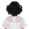 Edivd Girls Brown Wig Kids Short Brown Wavy Curly Wig for Halloween Cosplay Party Heat Resistant Synthetic Wigs with Wigs Cap view 4