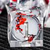 ARUOHHA DND Resin Dice Plum Blossom Liquid Core White Sharp Edge Dragons Polyhedral Dice Set with Gift Box, Compatible with D&D Role Playing Game Dungeons D and D Dice Set D20 D12 D10 D6 view 3