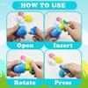 Easter Party Favors Basket Stuffers for Toddler Boys Girls,12 Pack Light up Spinning Tops Toys with Music, Easter Egg Hunt Supplies Goodie Treat Bag Pinata Fillers Classroom Prize Gift Stuff for Kids view 4