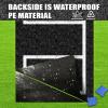 2 Packs Cornhole Mats 5 x 8 Ft Felt Prevent Slipping Cornhole Pads for Cornhole Board Pitch Pads Cornhole Board Accessories Mats on Grass Bags Clean (White Line) view 4