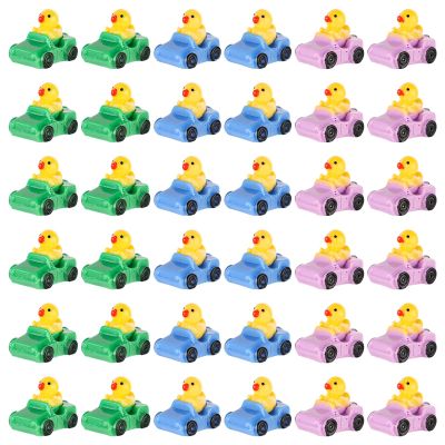 36pcs Resin Ducks, 3 Colors Resin Ducks Mini Ducks Miniature Funny Ducks Tiny Resin Duck Cute Car Small Duck Toys for Crafts School Dollhouse Christmas Garden Home Decoration