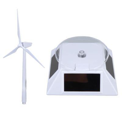 Solar Energy Windmill Toy, Educational, Decorative, Dual Use Turbine, Solar Powered Windmills for Science Teaching Kids